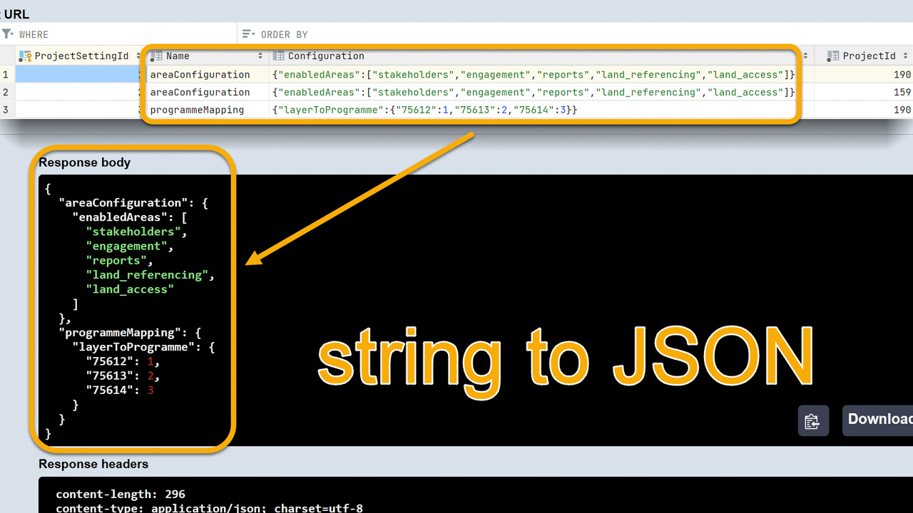 Deserializing string to JSON